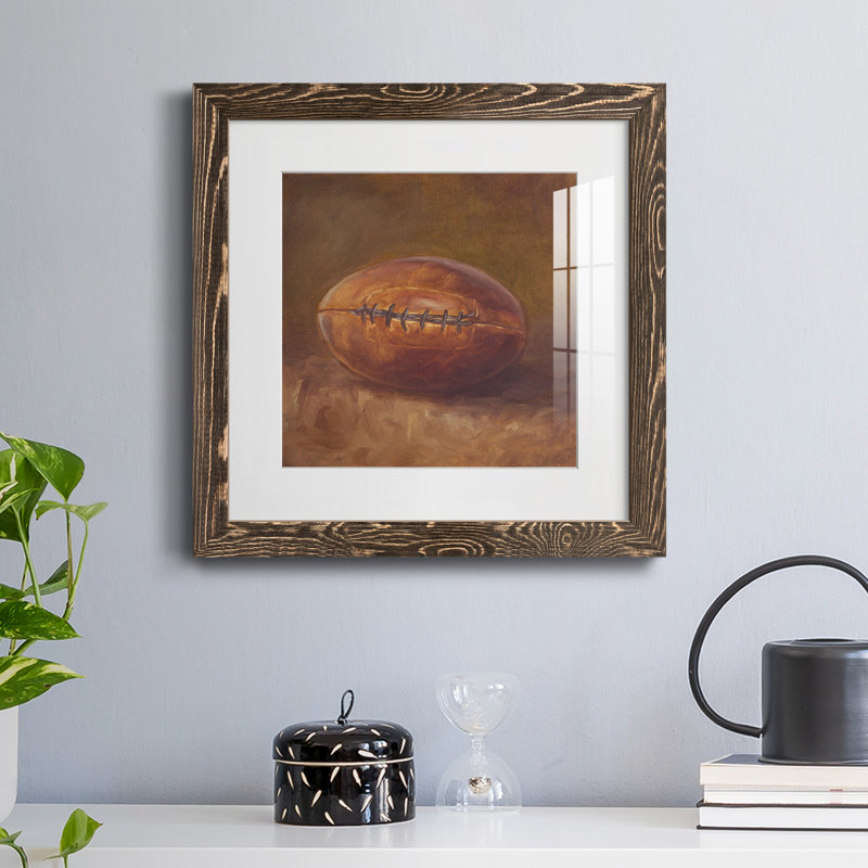 «Rustic Sports IV», reproduction encadrée de qualité supérieure - prête à être accrochée, H 35,5 po x l 35,5 po x P 1,5 po