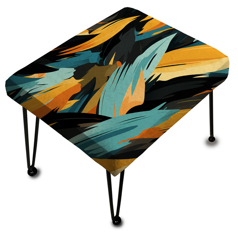 Tribal Camo Fusion II - Repose-pieds rectangulaire abstrait