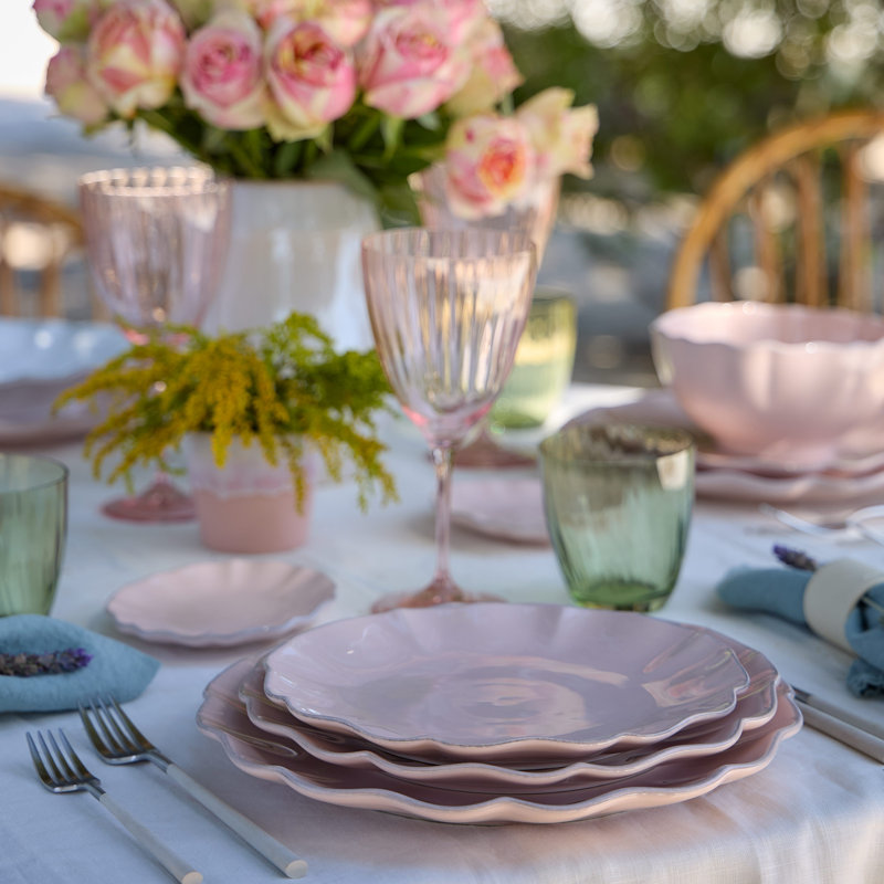 Rosa Handmade Stoneware Salad/Dessert Plate