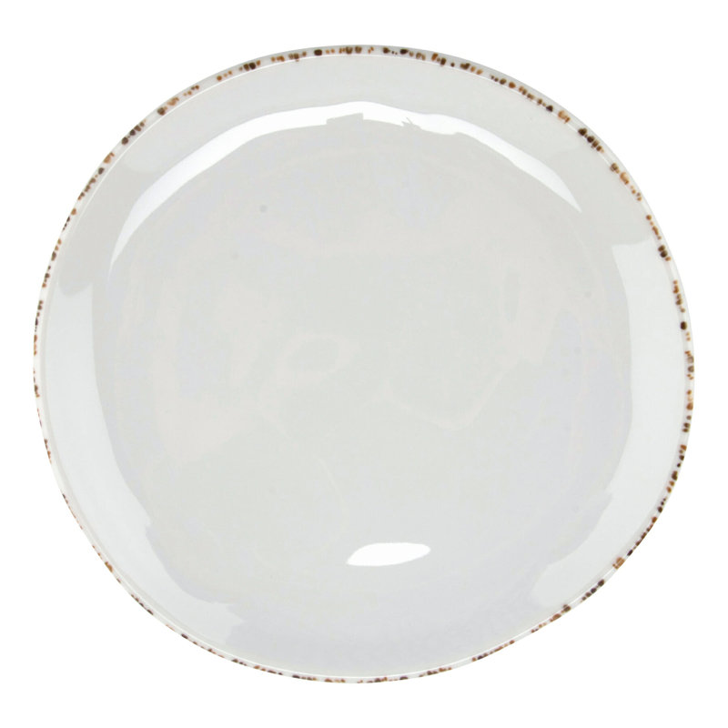 Ensemble de 12 assiettes coupées en mélamine de 7 po Coupe Modern