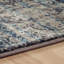 Tapis taupe 5 pi x 8 pi à motif abstrait tissé à la machine