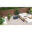 Outsunny 124cm W 105L Galvanised Steel Lockable Deck Box in Grey