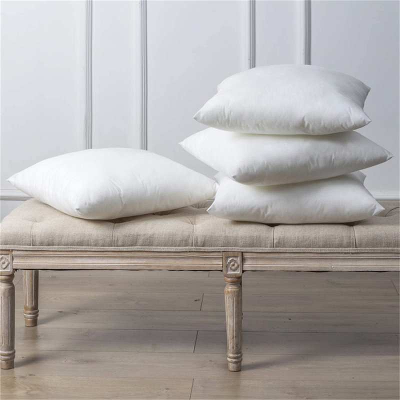 Alarice White Square Cushion