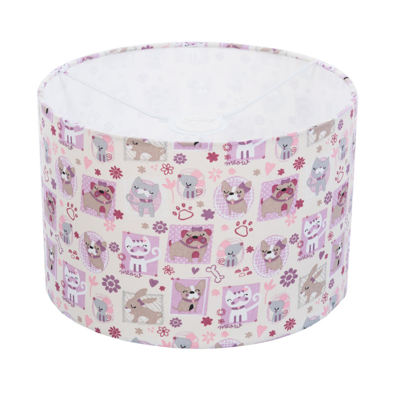18 cm H Drum Cotton Pendant Shade ( Screw On )