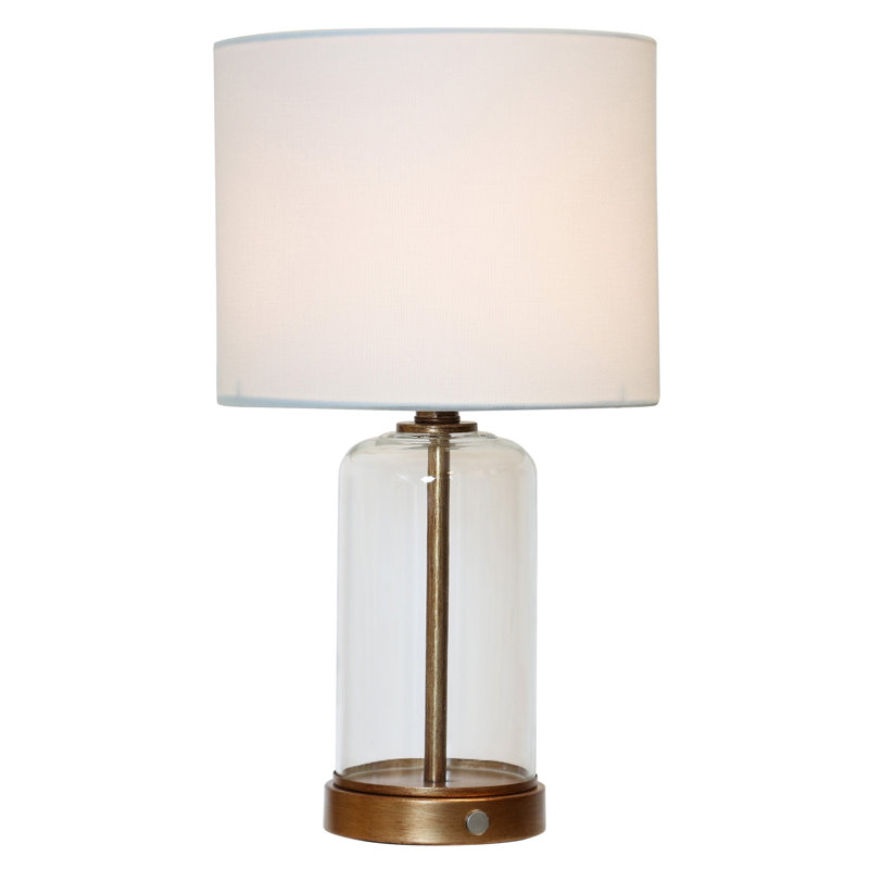 Sutton Rechargeable LED Glass Table Lamp