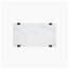 Table basse bicolore Mobilya, plateau en faux marbre, 122 cm (L) x 66 cm (P) x 46 cm (H).