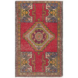 Antique One of a Kind One-of-a-Kind 1'9" x 2'9" Hand Knotted Area Rug