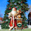 Figurine en bois père noël silent night