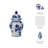 Gherghina Chinoiserie Blue & White Ceramic Lidded Jar-86749005