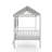Forest Metal Twin Loft Bed with Playhouse Canopy-203125920