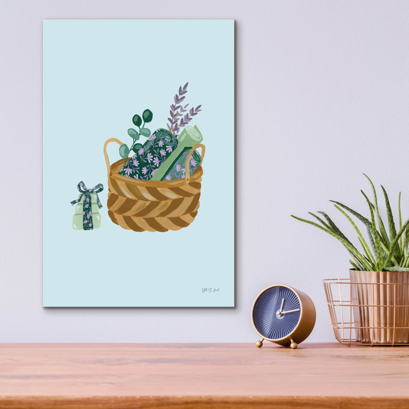 Art mural en verre épique «My Spa Day 1» par Yvette St. Amant, 12 po x 16 po