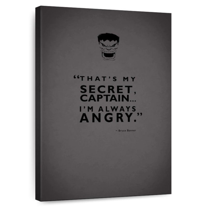 Tergel Hulk Always Angry, 45" H x 30" W