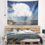 Tapisserie paysage nuage blanc au-dessus de la mer-28508129
