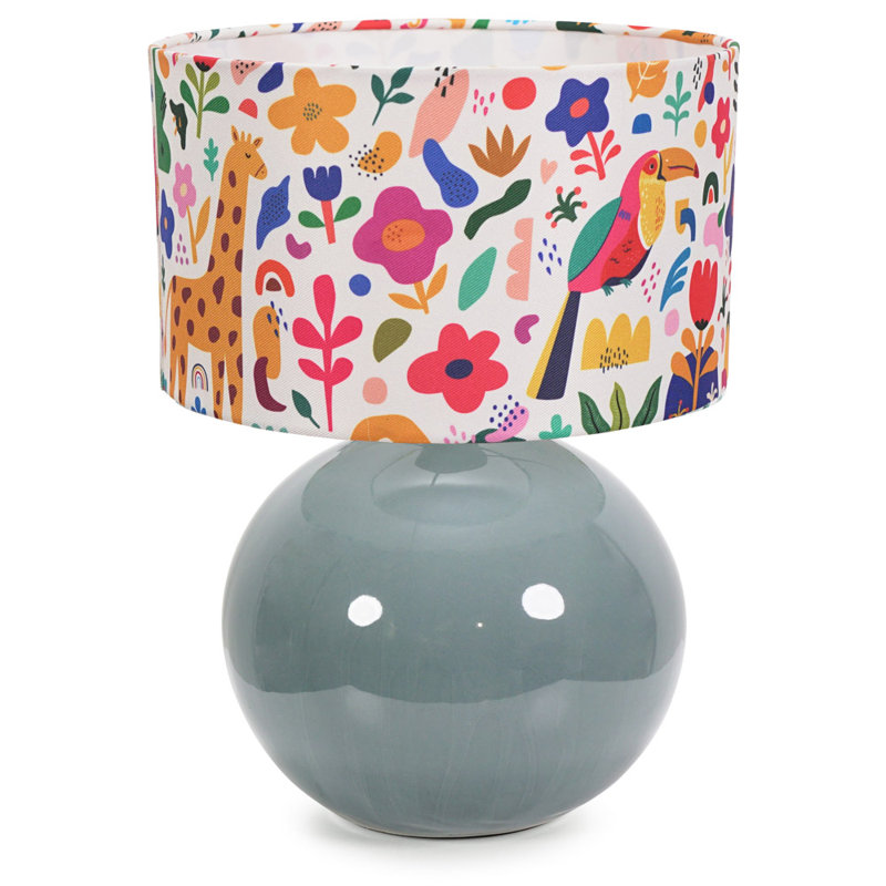 Motes Ceramic Table Lamp, No, Green