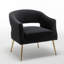 Fauteuil d'appoint en velours Chynna-1662602960