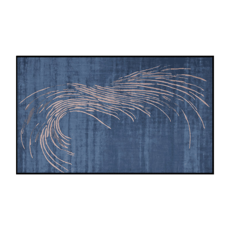 Machine Washable Gray Area Rug, Rectangle 6' x 9'