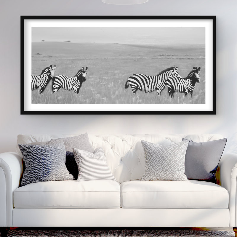 Zèbres dans la savane, Noir