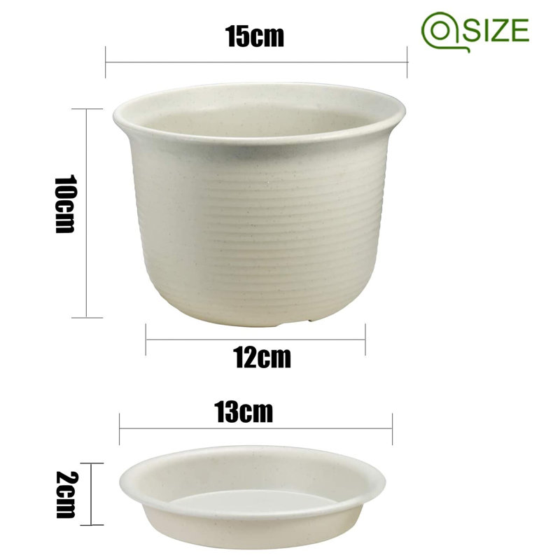 Nursery Pot, White Grey