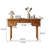 Medium Simple Rectangular Cherry Wood Writing Desk-326661707