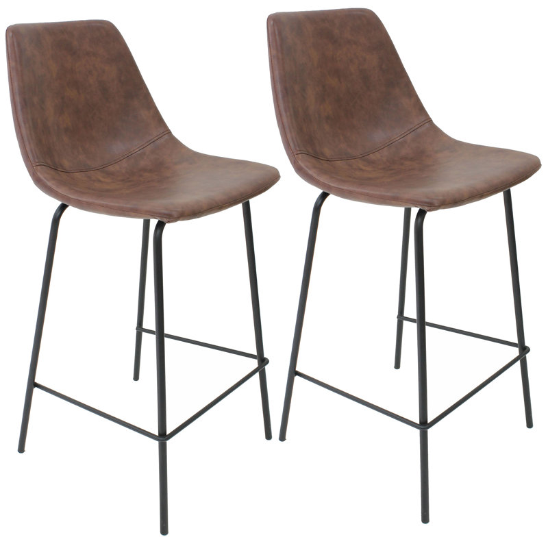 Tabouret de comptoir 25,5 po Nunley, Brun