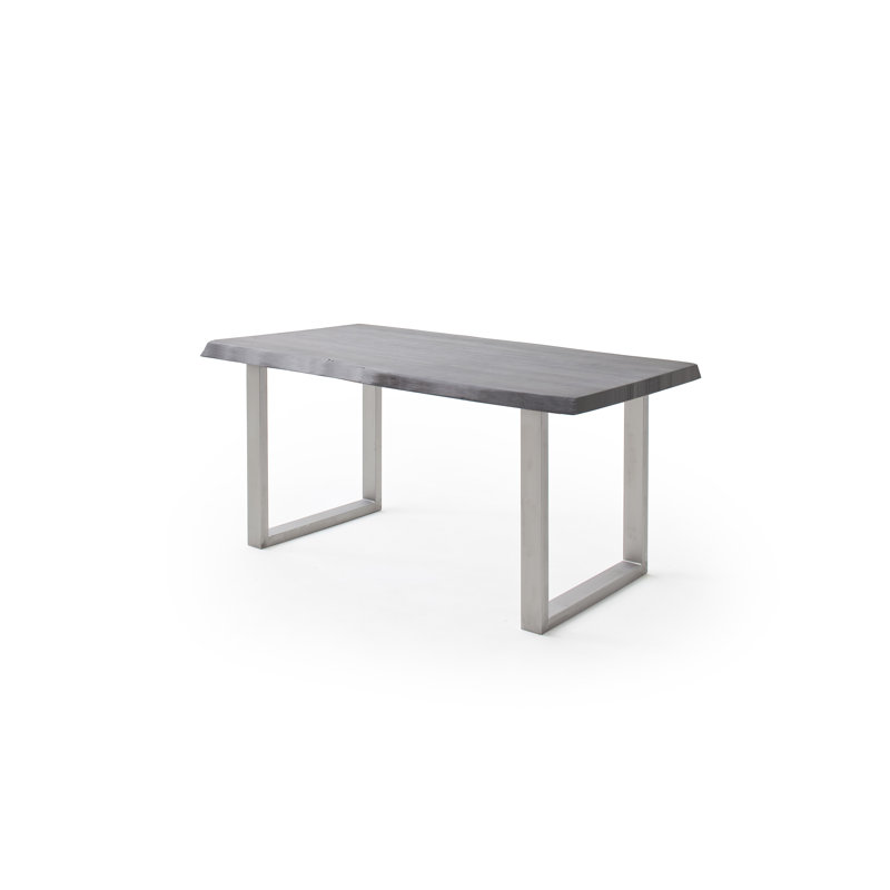 Meza Table Base, Silver