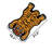 🐯 Orange Tummy Tiger Shaped Accent Rug-74317592