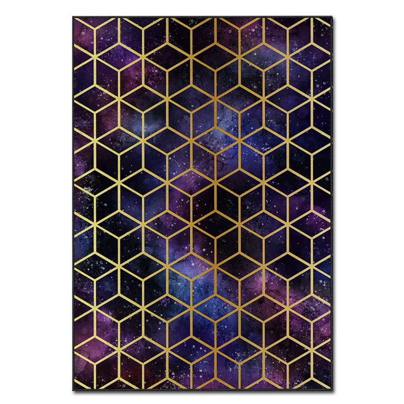 Luxurious Polyester Carpet, 3.3 x 4.6 Feet, 100% Velvet Fabric | 740 g/m², 0.08 in Pile Height | Non-Slip Felt Dot Underside, Laminated Sponge for Comfort | Easy to Clean, Machine Washable at 86°F
