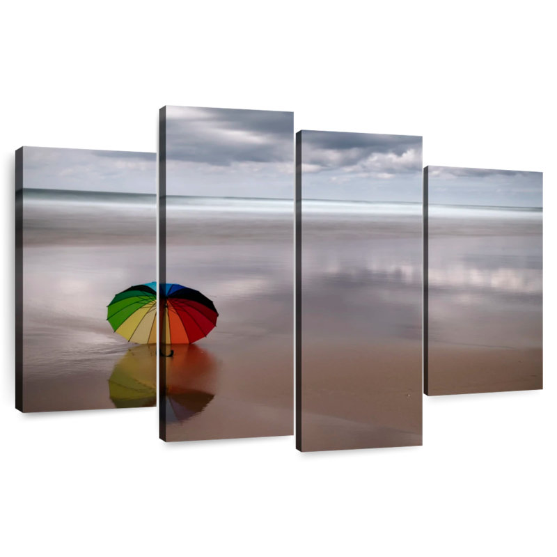 Gillard Rainbow Beach Umbrella, 32" H x 52" W