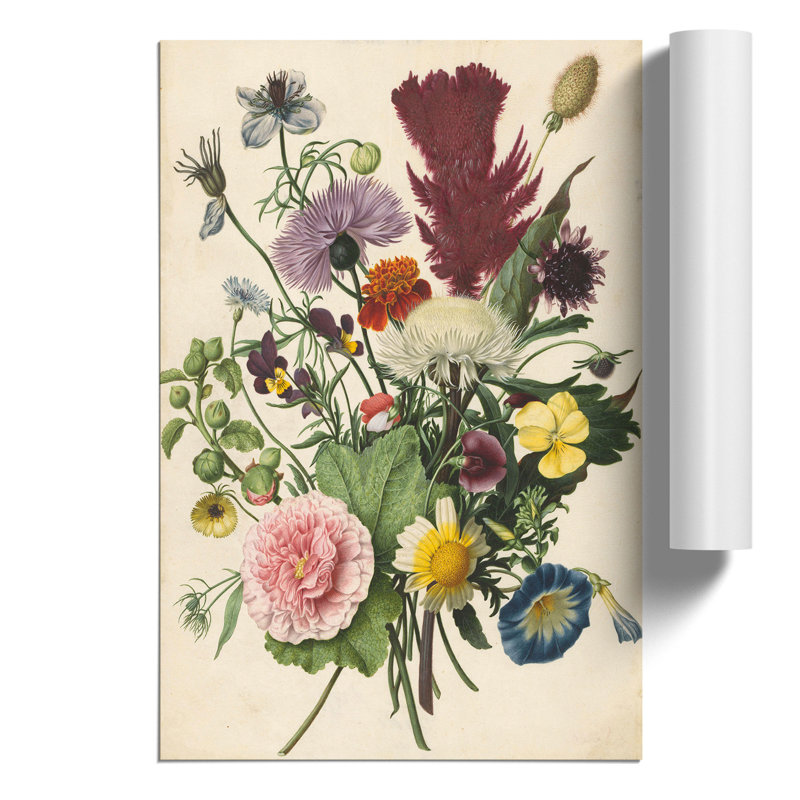 Flowers by Herman Henstenburgh - Frameless Print, 42cm H x 30cm W x 0.1cm D