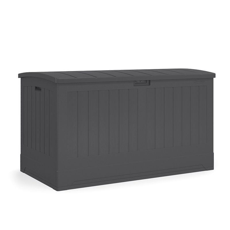 Suncast 200 Gallon Water Resistant Deck Box in Stoney, Gray
