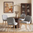 49cm H Fabric Upholstered Side Chair in Beige