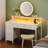 Computer Desk with Monitor Stand & Charging Station, Gaming Desk with LED Lights &  Drawers-530957954-530957952