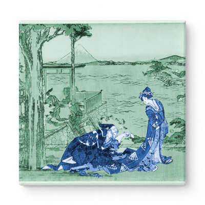 Scène de Chushura (le trésor des fidèles) - art mural carré sur toile