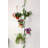 Adjustable 5-Tier Tension Rod Plant Stand With Rotating Trays And Hanger, Rust-Proof Stainless Steel And ABS/PP Plastic Multi-Use Flower Display Rack