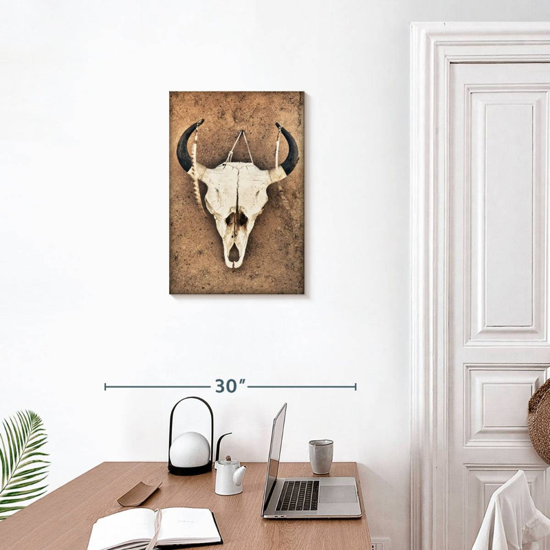 Kerner Cattle Skull, 24" H x 16" W