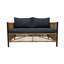 Canapé modulaire d'extérieur avec coussins Aashir