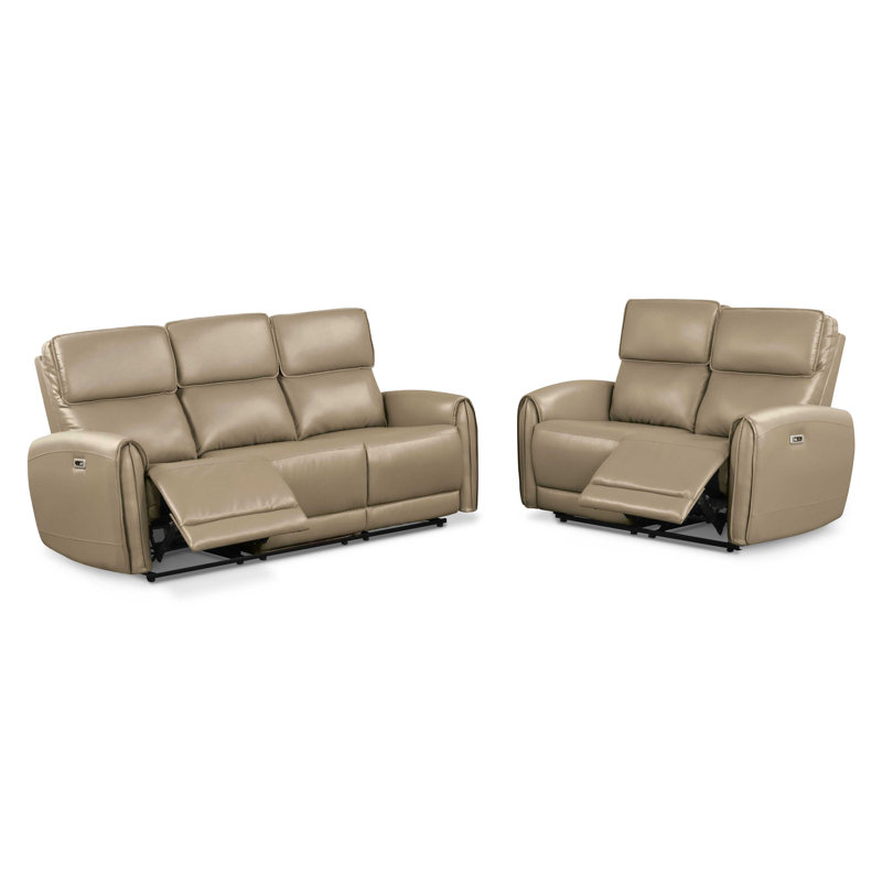 Ensemble de canapés électriques 2 pièces Lund, Beige