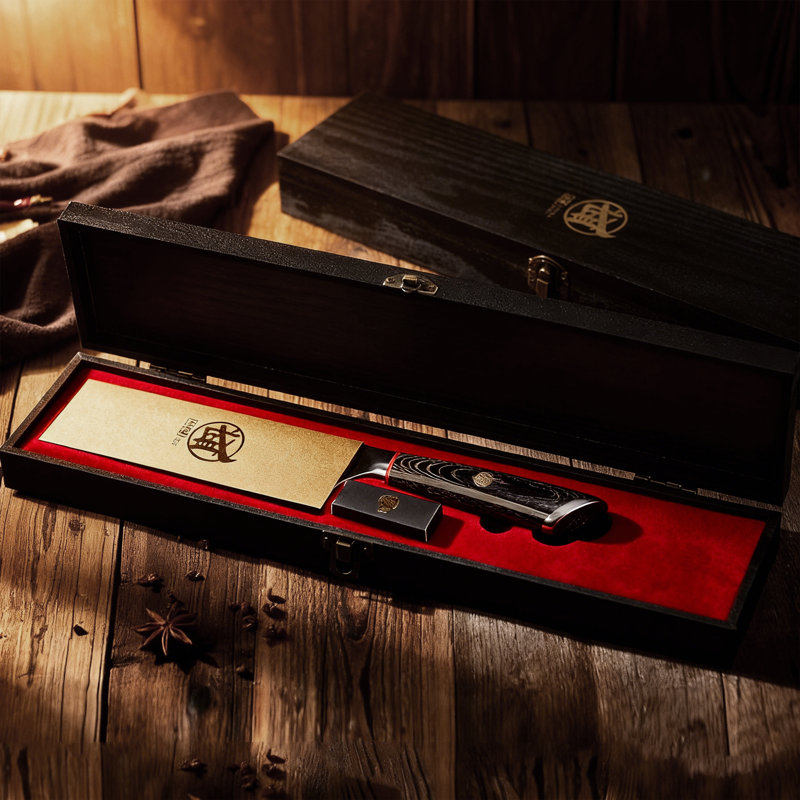 MITSUMOTO SAKARI Couteau de chef japonais de 8 pouces Gyuto, couteau de cuisine professionnel forgé à la main