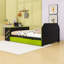Lit de jour double avec couchette simple, port USB et bureau intelligent-1676083338