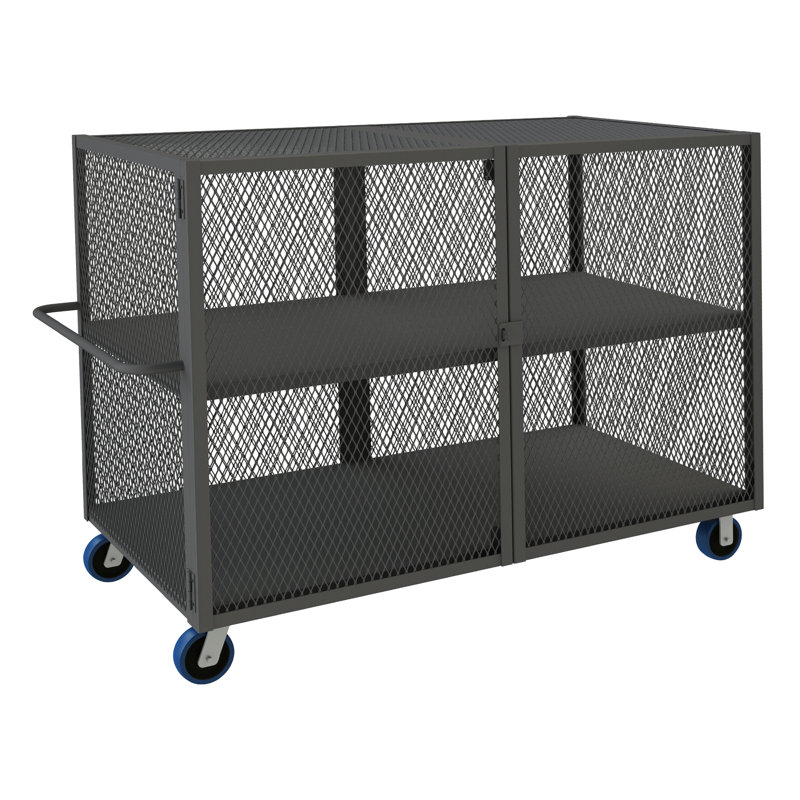 56.44'' H Utility Cart with Wheels, 56.44'' H x 78.5'' W x 38'' D