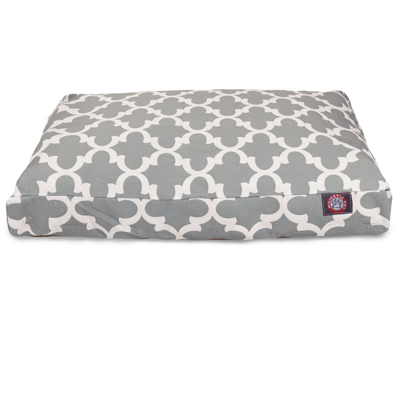 Coussin Trellis, Moyen (l 29 po x P 36 po x H 4 po), Gris
