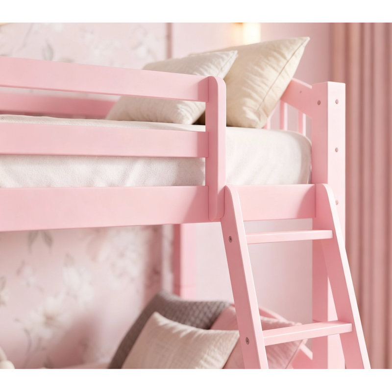 Lit superposé simple sur simple standard Swen, Rose