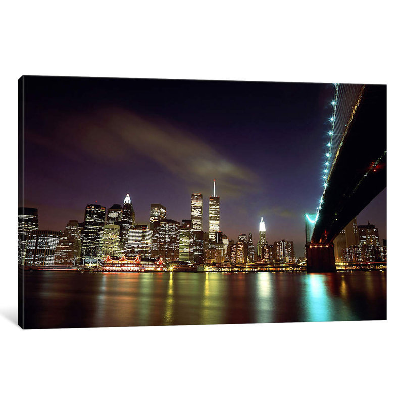 Downtown New York 1 Piece Wrapped Canvas Wall Art, 20.32 cm H x 30.48 cm W