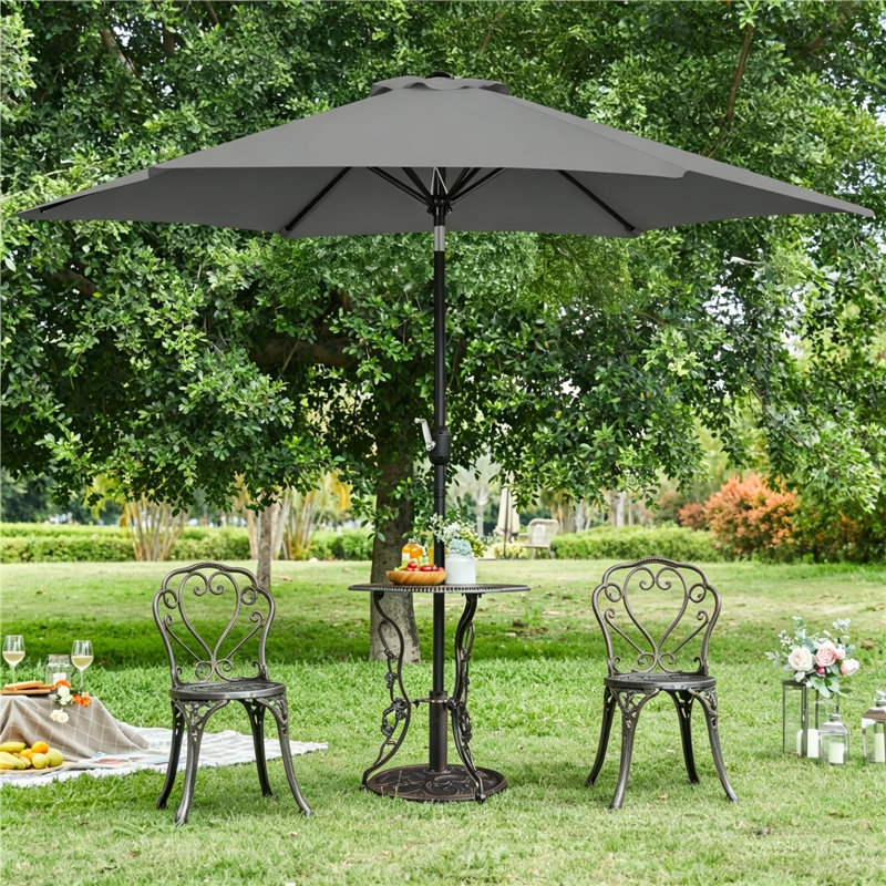 Charlean 269cm Tilt Parasol, Grey