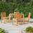 Hemm 4 - Person Teak Wood Patio Dining Set with Rectangular Table