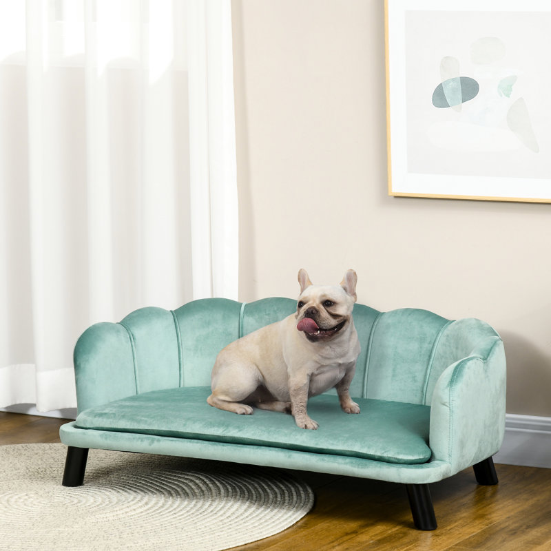 Medium And Large Dog Bed, Velvet With Comfortable Foam Cushion Adorable Pearl Feature In , Soft Design For & Big Dogs
