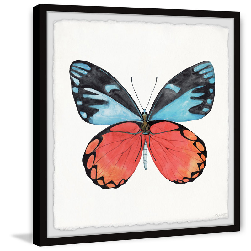 Symmetrical Wings - Single Picture Frame Painting, 61cm H x 61cm W x 3.81cm D