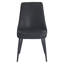 Chaise de salle à manger moderne en simili cuir et métal Cartersville, ensemble de 4-453203640