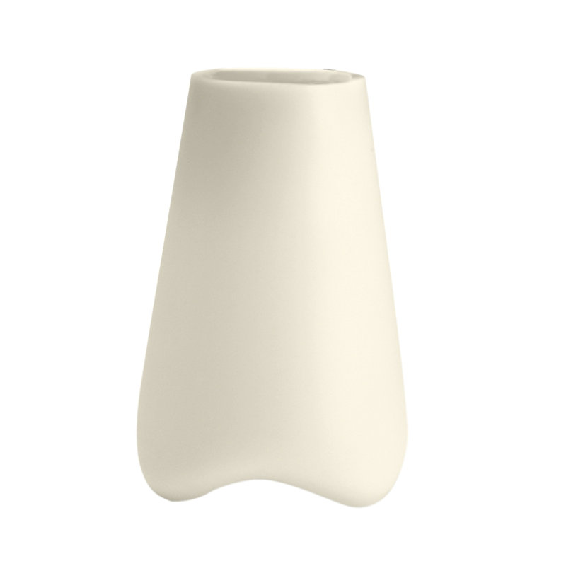 Pal Resin Pot Planter, Ecru, 27.5" H x 17.75" W x 17.75" D