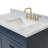 Hamlet 43 " W Freestanding Standard 1 Single Vanity Bathroom Vanity With Carrara Marble Top-138334116-138334117-89858210